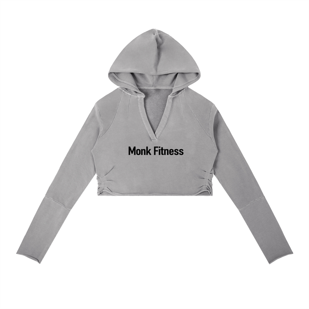 Monk Fitness Vintage Washed Raw Edge Hoodie
