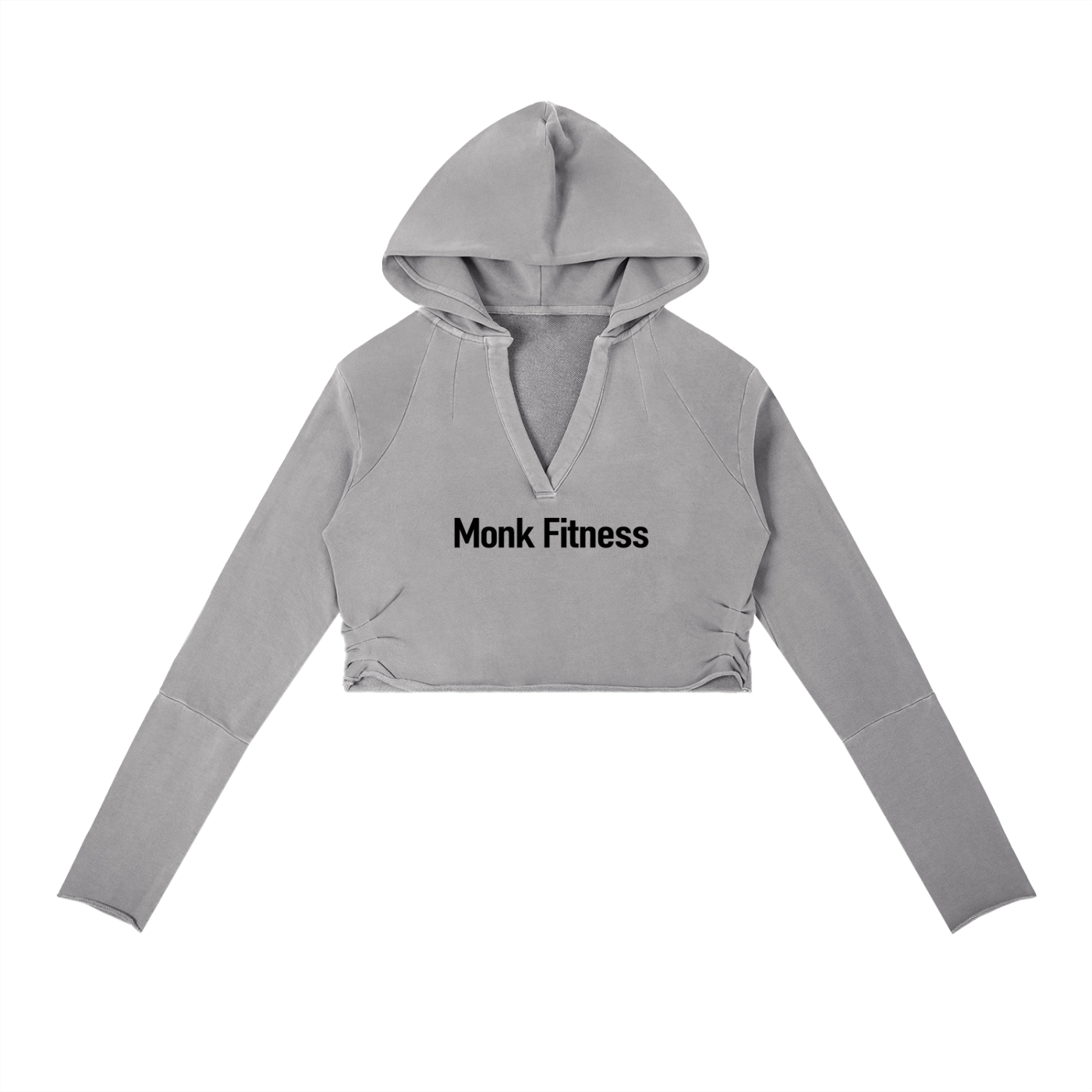 Monk Fitness Vintage Washed Raw Edge Hoodie